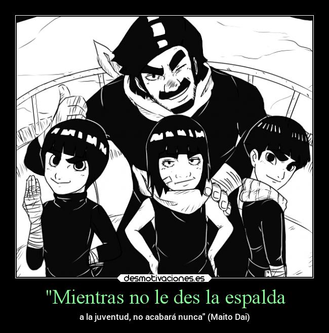 Mientras no le des la espalda - a la juventud, no acabará nunca (Maito Dai)