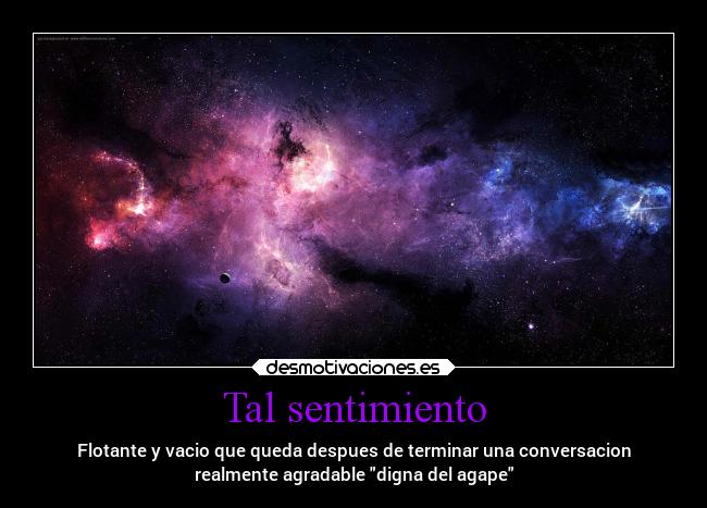 Tal sentimiento -