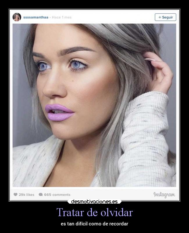 Tratar de olvidar - 