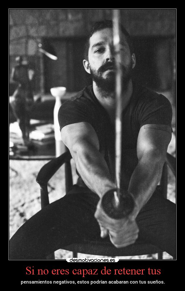 Si no eres capaz de retener tus - pensamientos negativos, estos podrían acabaran con tus sueños.
