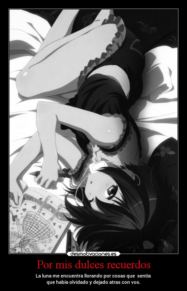 Por mis dulces recuerdos -