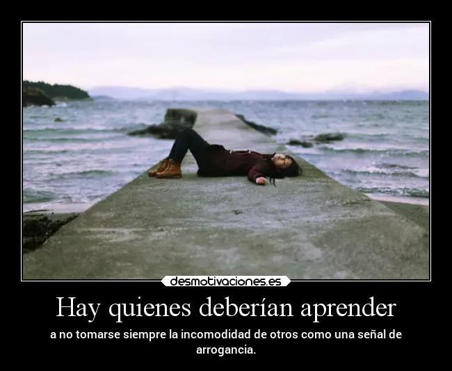 Hay quienes deberían aprender -