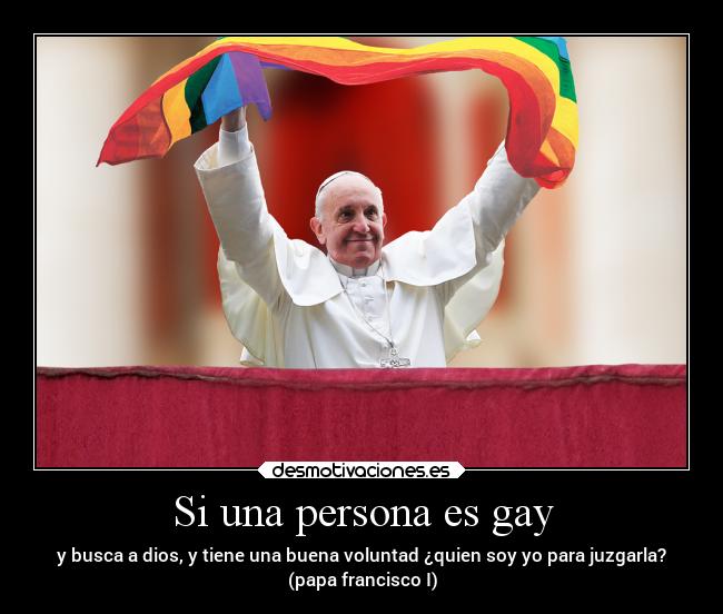 Si una persona es gay -