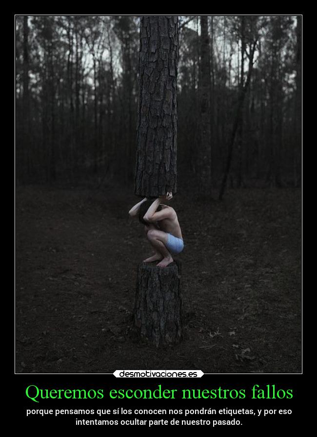 Queremos esconder nuestros fallos - 