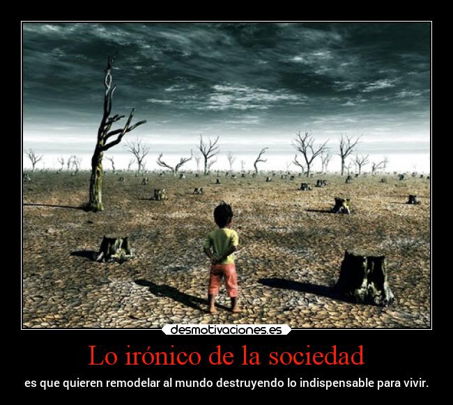 Lo irónico de la sociedad - 