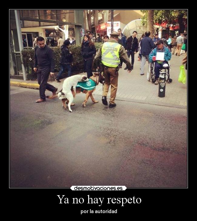 Ya no hay respeto - 