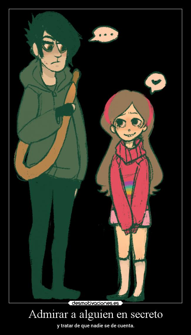 Admirar a alguien en secreto -