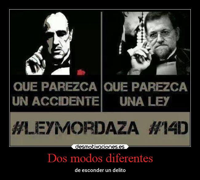 Dos modos diferentes - de esconder un delito