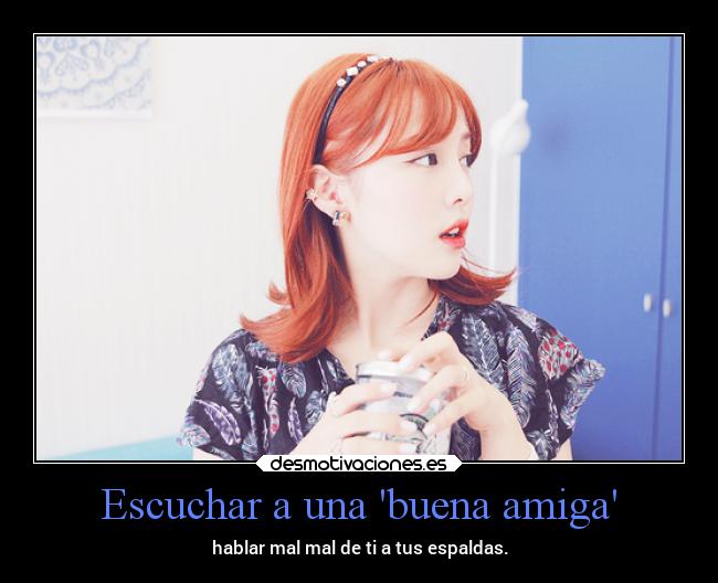 Escuchar a una buena amiga -