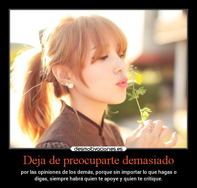 Deja de preocuparte demasiado - 