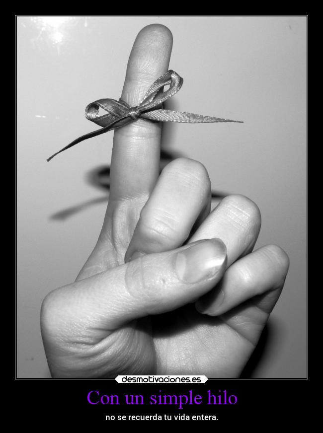 Con un simple hilo - 