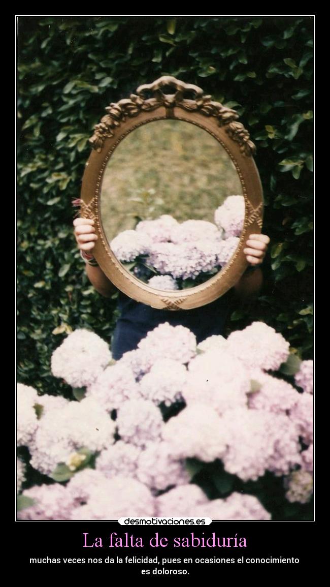 La falta de sabiduría -