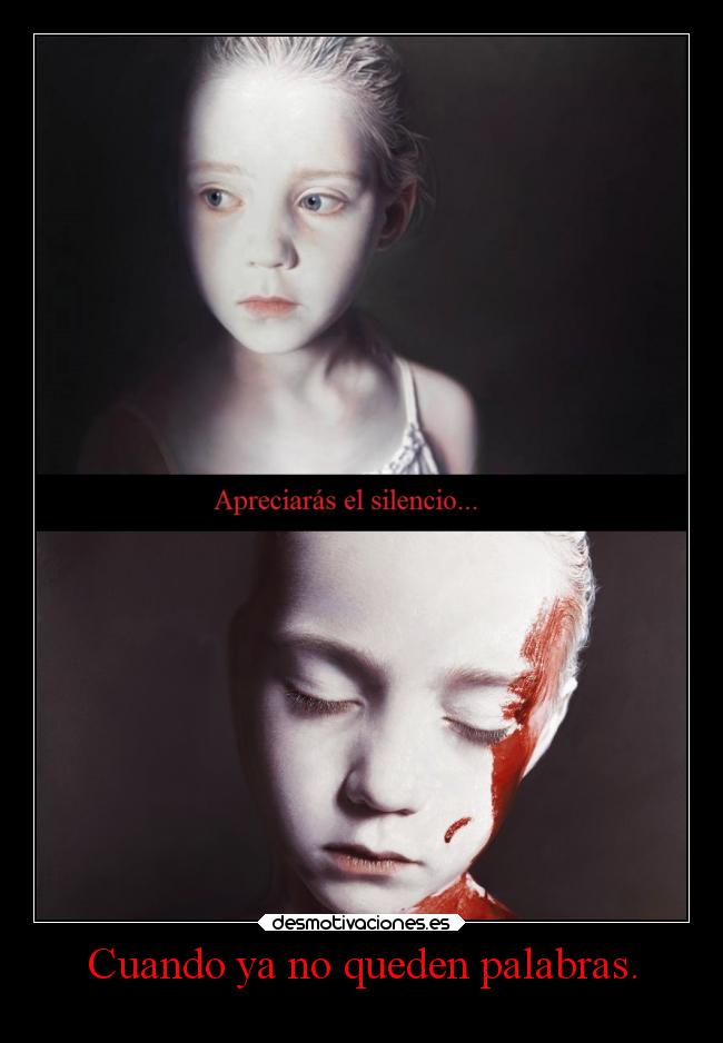 Cuando ya no queden palabras. -