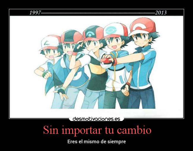 carteles vida pokemon ash cambio edad desmotivaciones