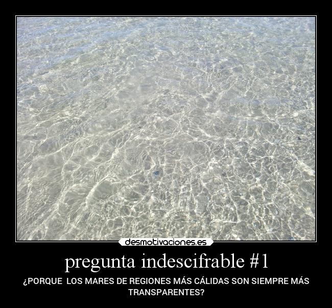 carteles vida pregunta mar transparente desmotivaciones