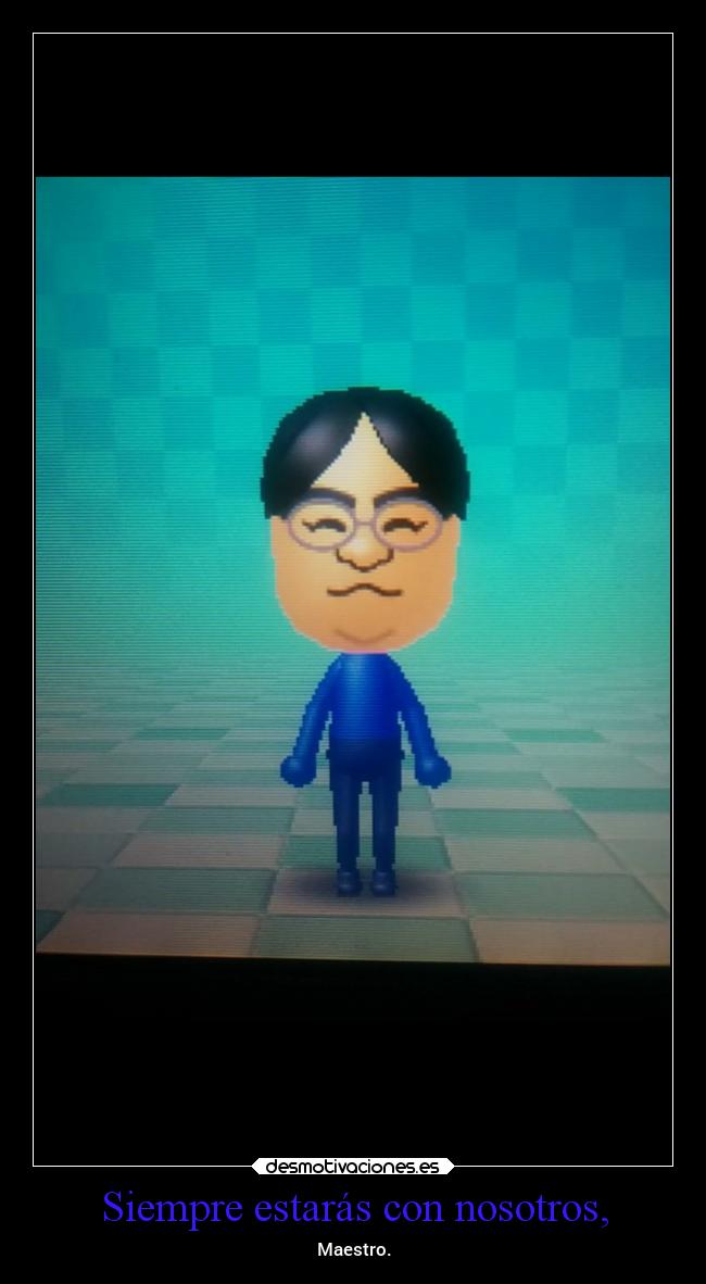 carteles videojuegos iwata ripiwata siempre con nosotros gracias desmotivaciones