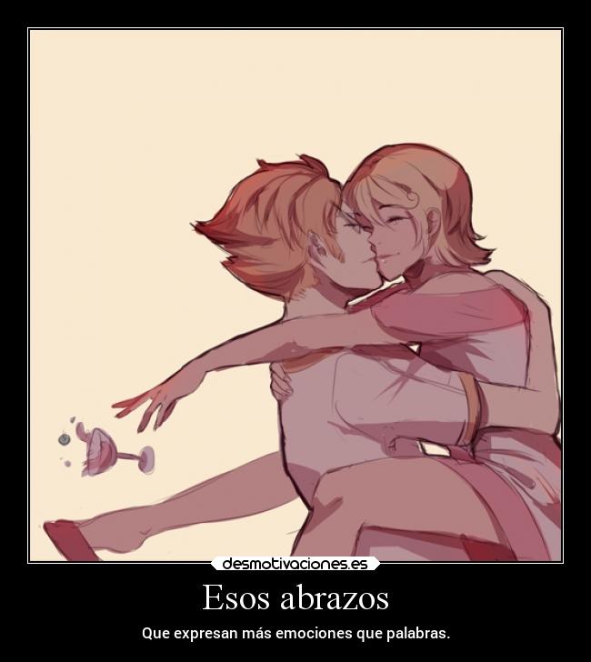 Esos abrazos - Que expresan más emociones que palabras.
