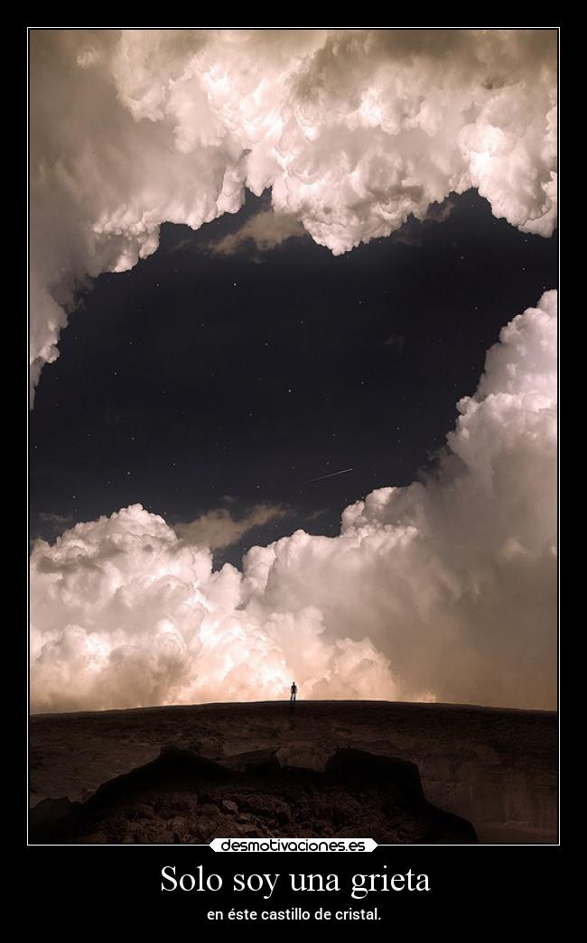 Solo soy una grieta -