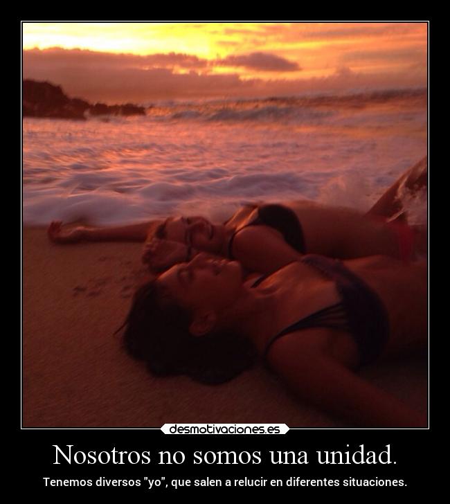Nosotros no somos una unidad. -