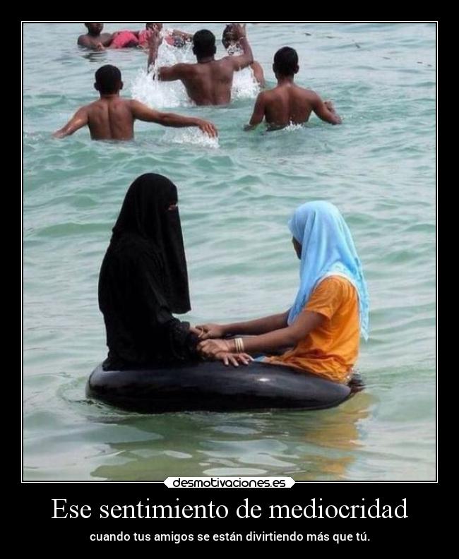 Ese sentimiento de mediocridad - cuando tus amigos se están divirtiendo más que tú.