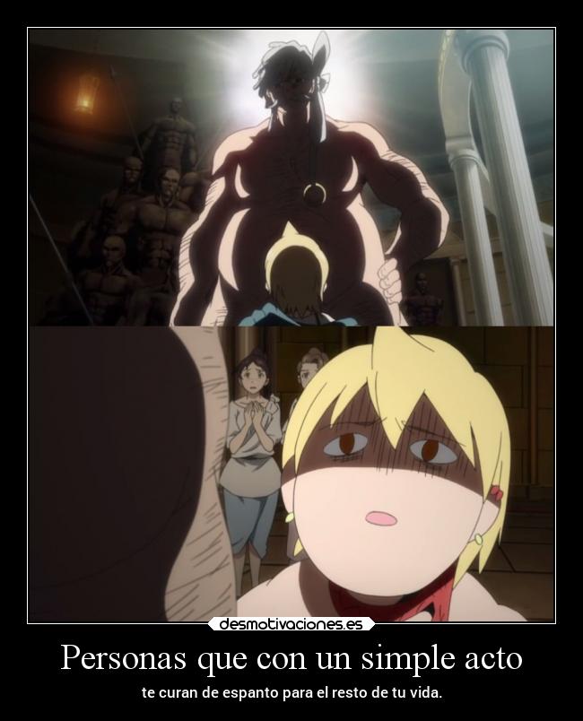 Personas que con un simple acto -