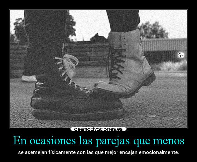 carteles amor parejas partes diferencias encajar clanpatosos rilacs desmotivaciones
