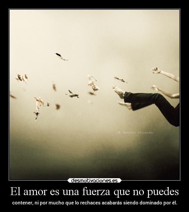 El amor es una fuerza que no puedes -