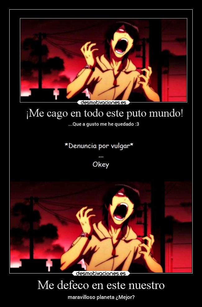 carteles anime blackbird bakemonogatari desmotivaciones