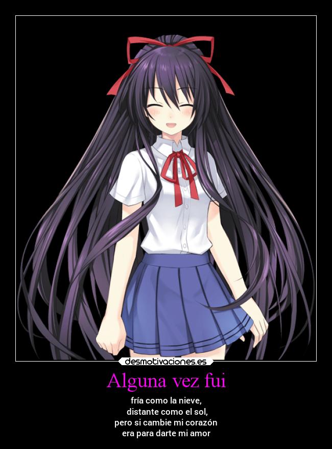 carteles anime date live tohka desmotivaciones