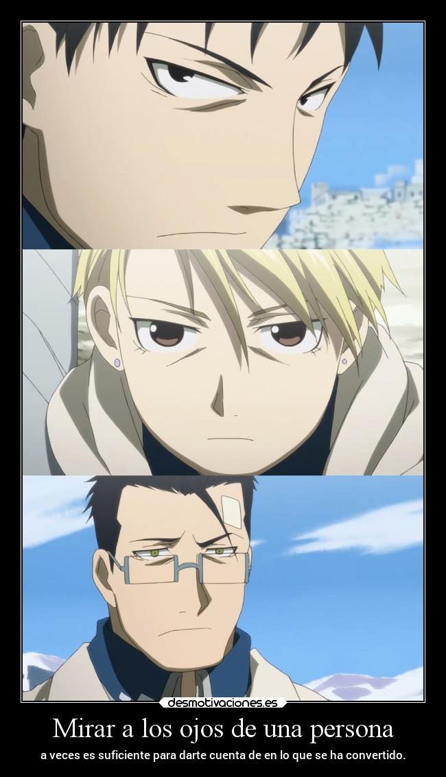 Mirar a los ojos de una persona -