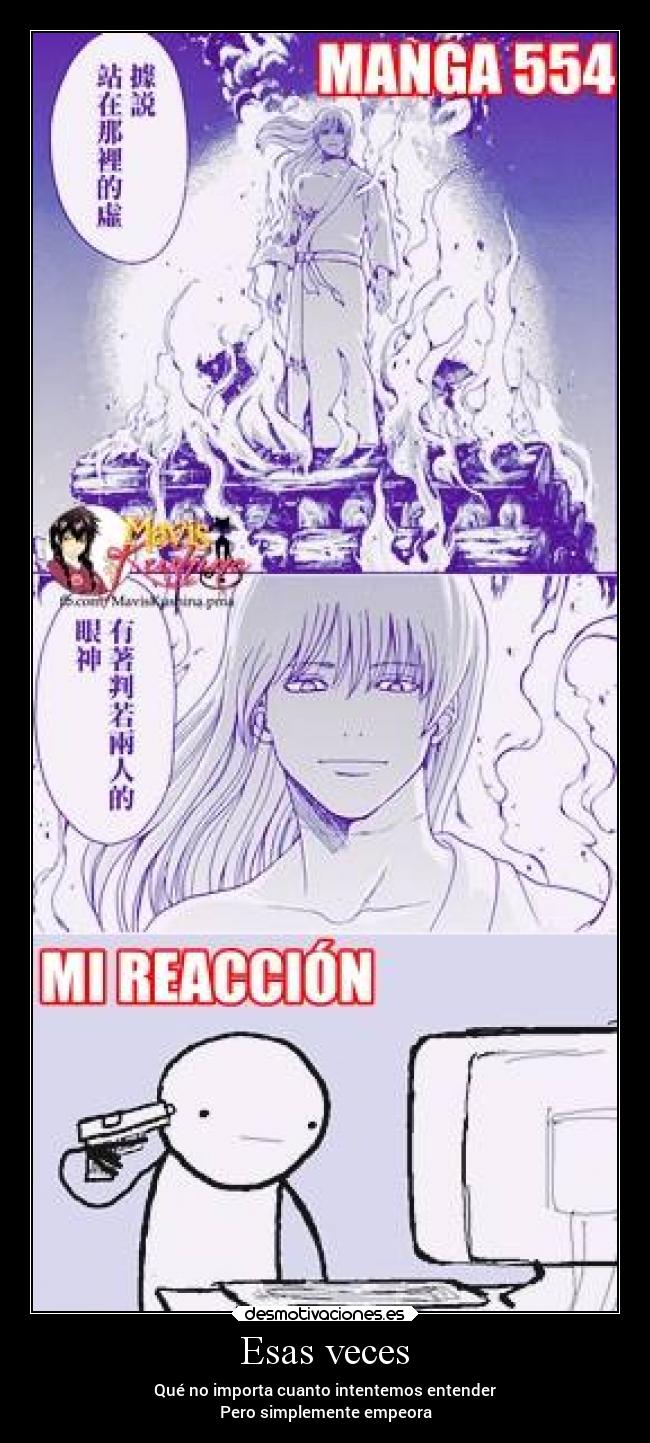 carteles anime manga gintama spoiler suicidio desmotivaciones