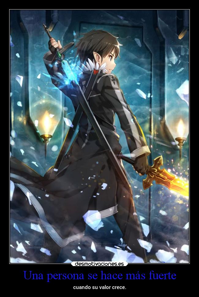 Una persona se hace más fuerte -
