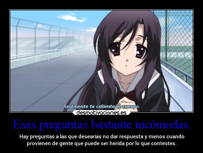 carteles anime schooldays katsura kotonoha preguntas bochornosas incomodas projectd soyunidiotatm desmotivaciones