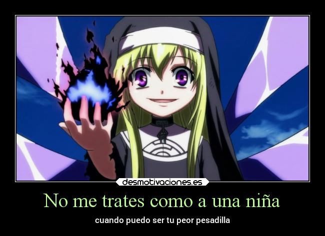 No me trates como a una niña -