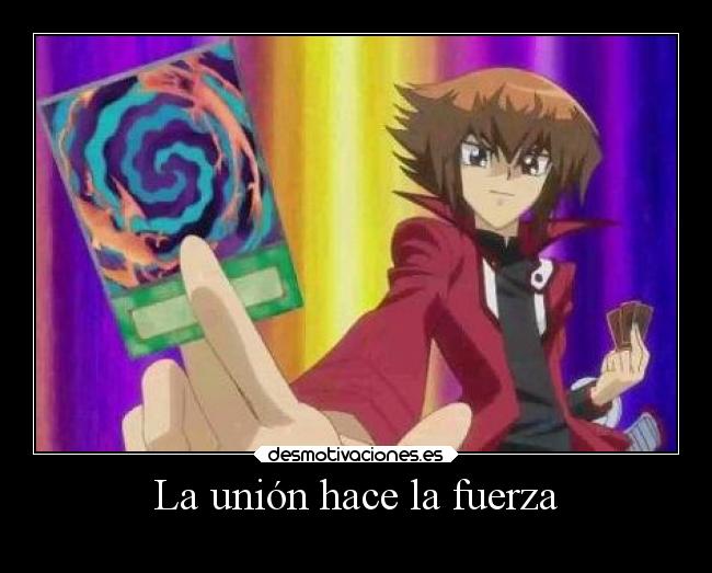 carteles anime yugiohgx polimerizacion desmotivaciones