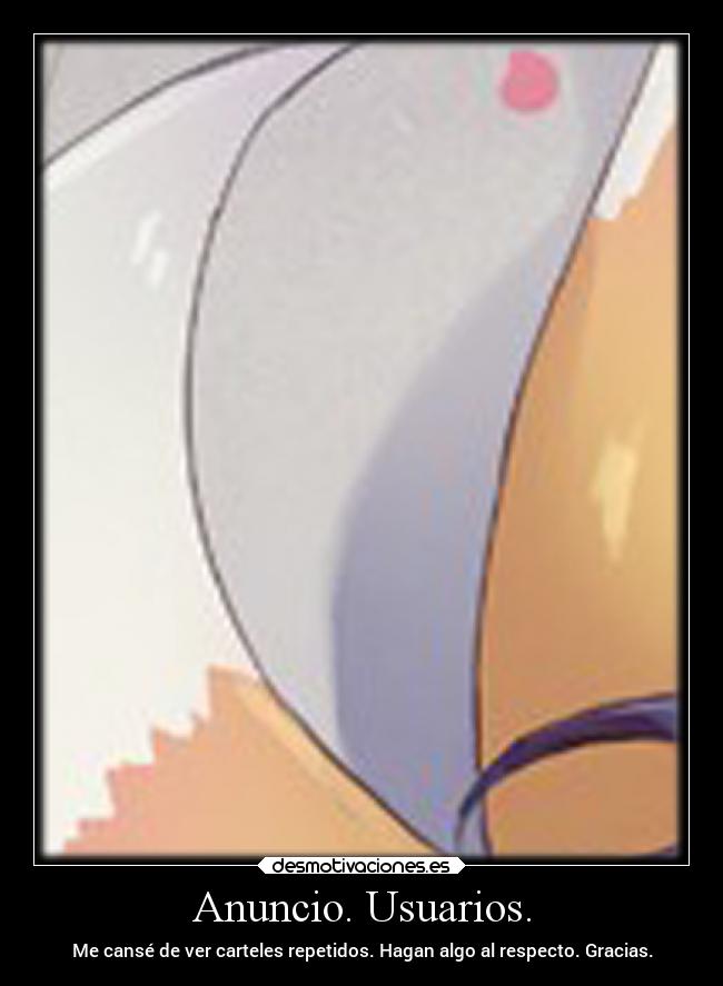 Anuncio. Usuarios. - 