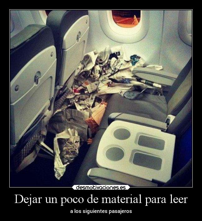 Dejar un poco de material para leer -
