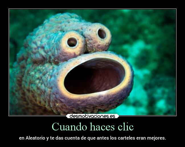 Cuando haces clic - en Aleatorio y te das cuenta de que antes los carteles eran mejores.