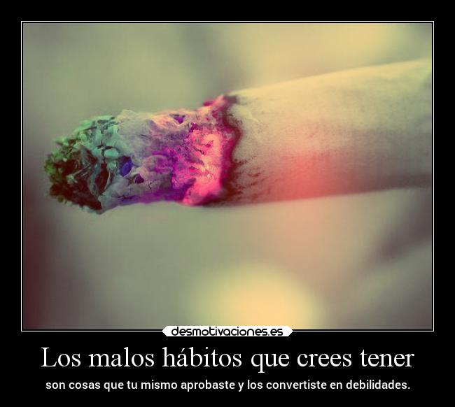 Los malos hábitos que crees tener - 