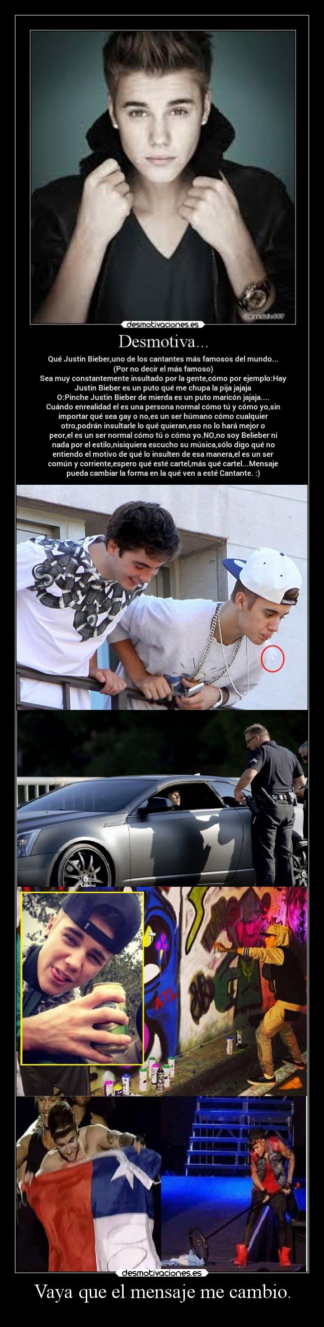 Vaya que el mensaje me cambio. -