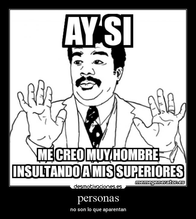 personas - no son lo que aparentan