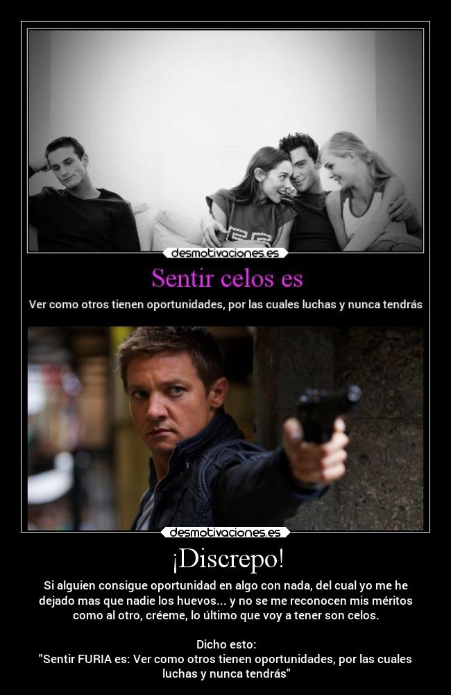 carteles celos semanifiestandeotrosentido yomasbienestariacabreado jeremyrenner desmotivaciones