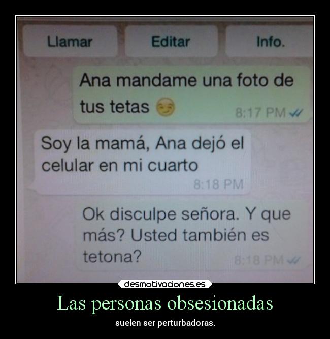 Las personas obsesionadas -