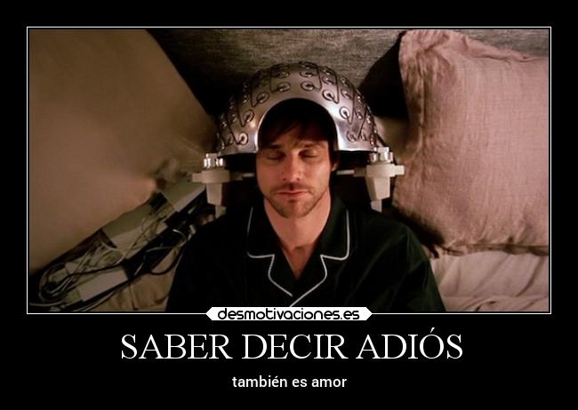 SABER DECIR ADIÓS -