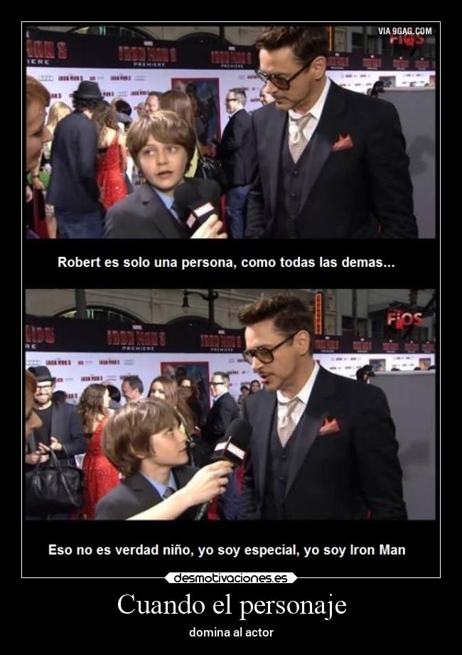 Cuando el personaje - 