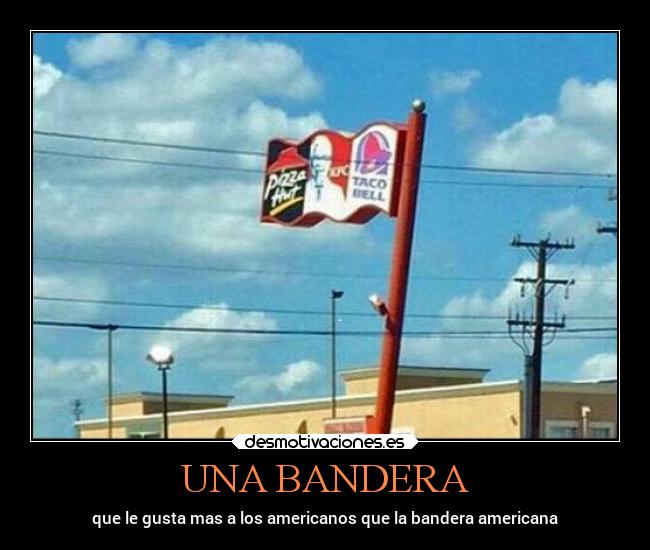 UNA BANDERA - que le gusta mas a los americanos que la bandera americana