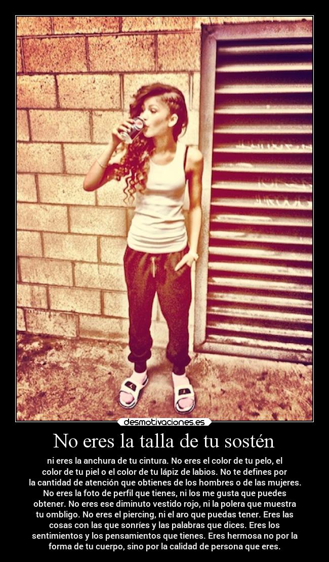 No eres la talla de tu sostén -