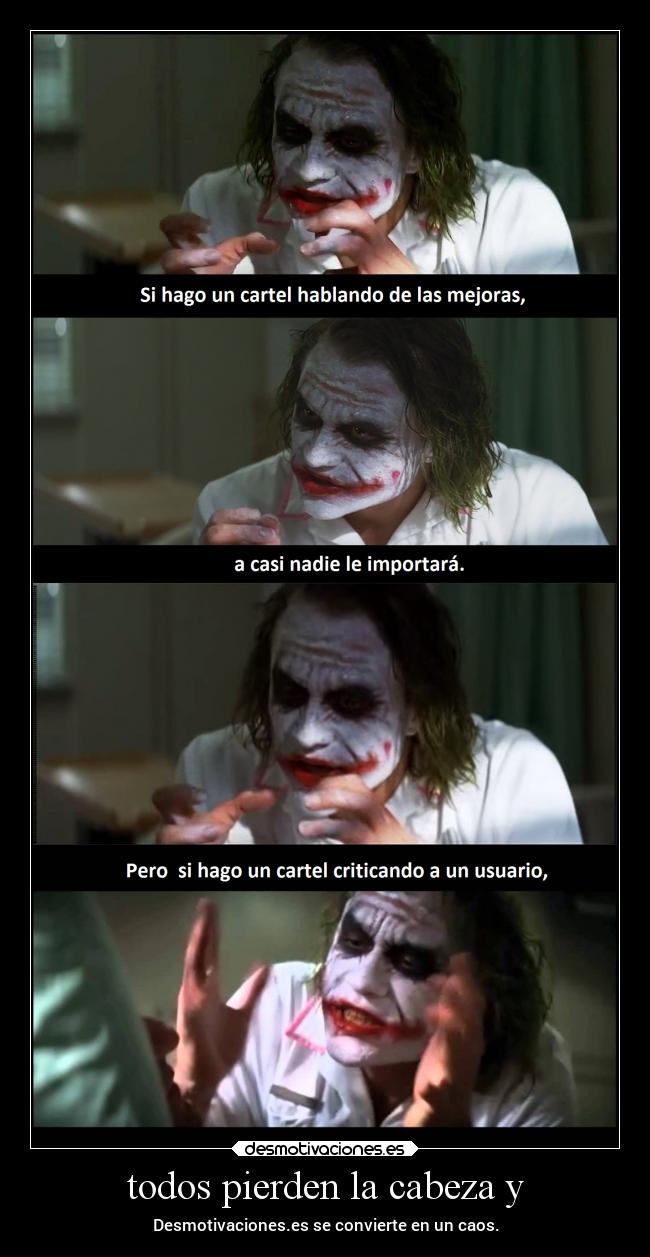 todos pierden la cabeza y - Desmotivaciones.es se convierte en un caos.