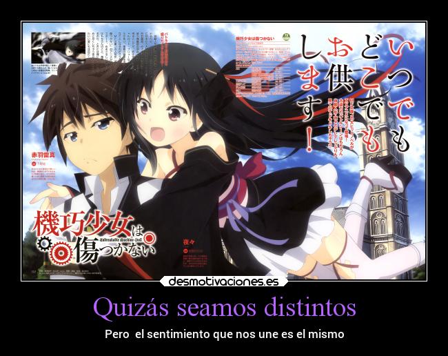 Quizás seamos distintos -