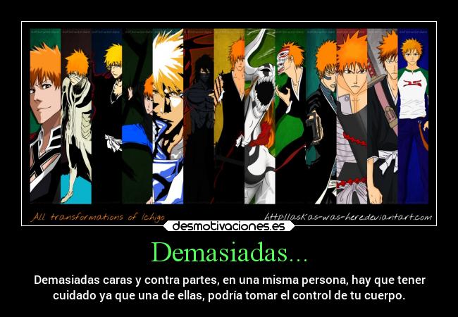 carteles desmotivaciones anime bleach formas ichigo kurosaki desmotivaciones